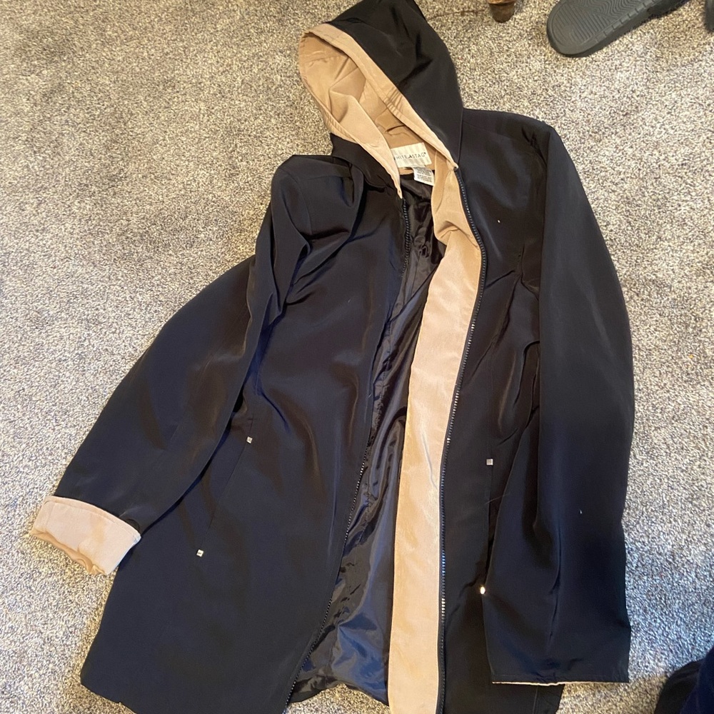 White stag rain coat